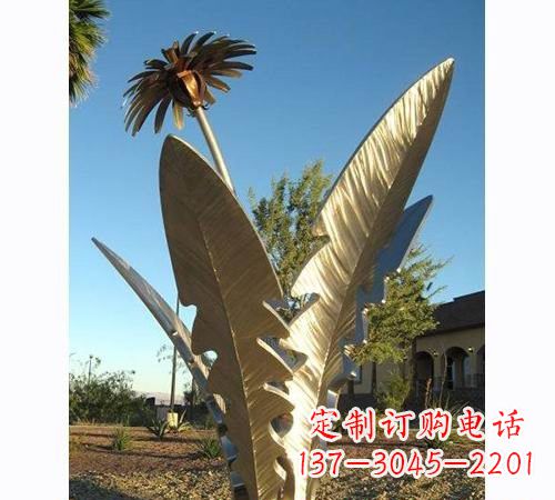 沈阳不锈钢蒲公英雕塑——点缀公园美景