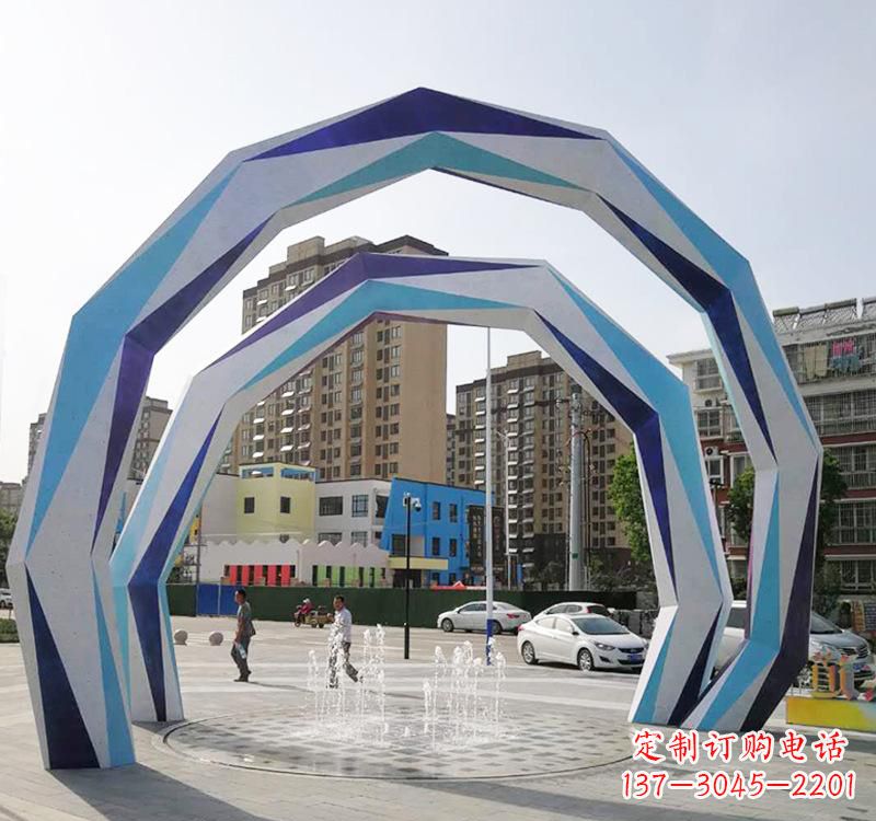 沈阳不锈钢拱门雕塑令人惊叹的艺术品