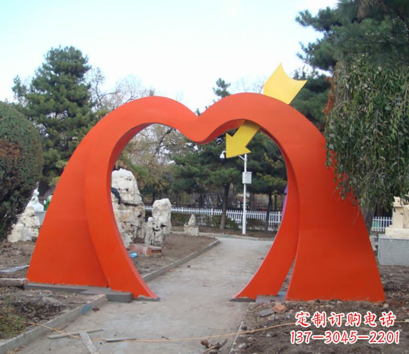 沈阳不锈钢拱门雕塑给空间增添灵动之美
