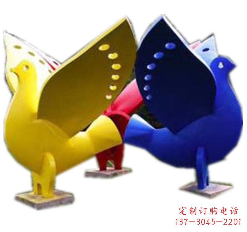 沈阳不锈钢制作的和平鸽雕塑