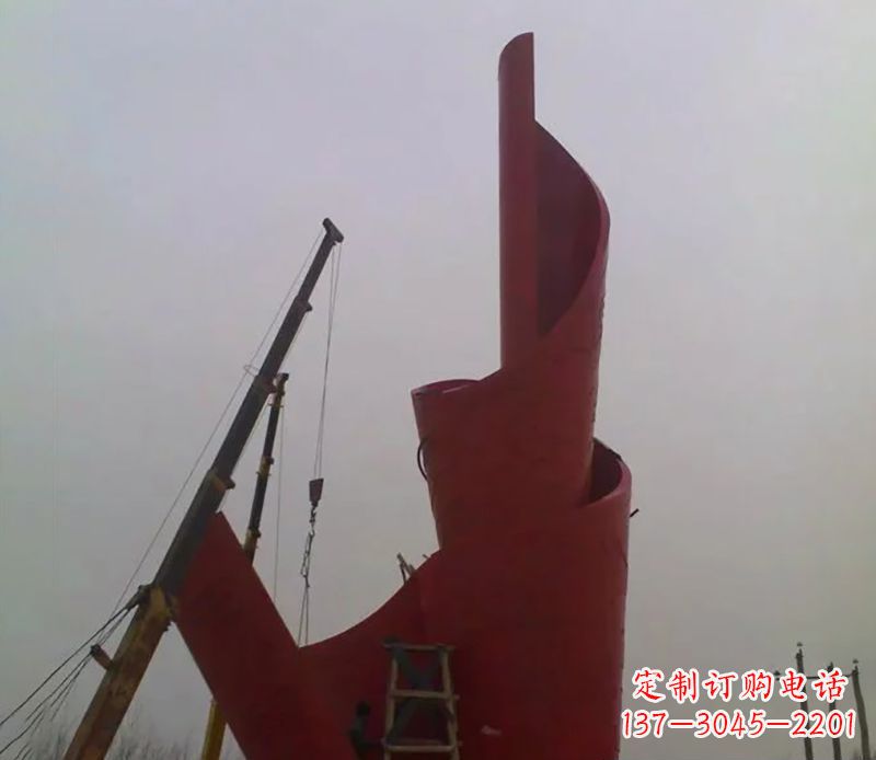 沈阳不锈钢火炬雕塑点燃社会进步的火炬