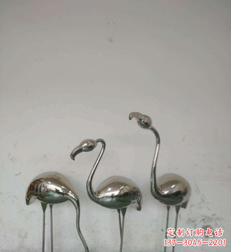 沈阳不锈钢火烈鸟雕塑把自然之美带入公园