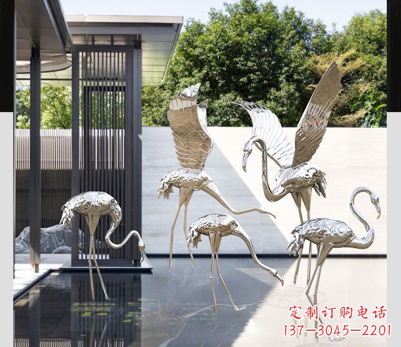 沈阳不锈钢火烈鸟雕塑雕刻艺术的精粹