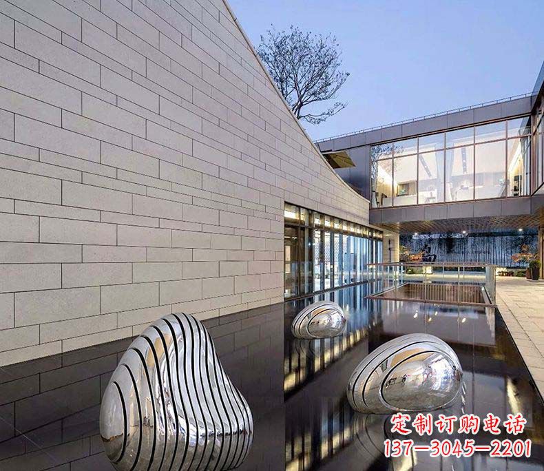 沈阳精美不锈钢假山雕塑