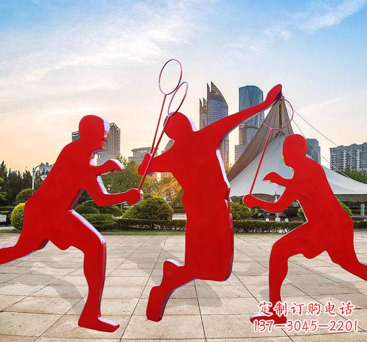 沈阳不锈钢羽毛球雕塑艺术与运动的完美结合