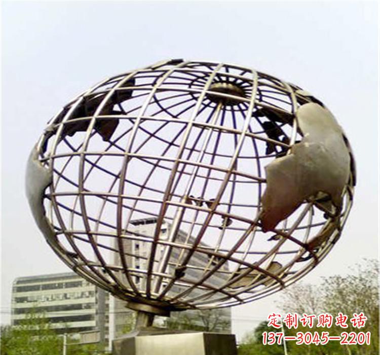沈阳不锈钢地球仪雕塑让美景永恒