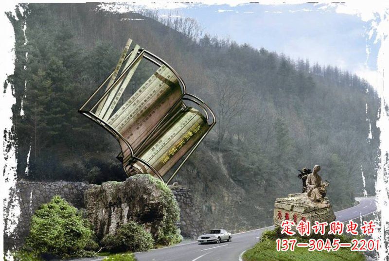 沈阳神农本草经竹简雕塑——传承中华文化精髓