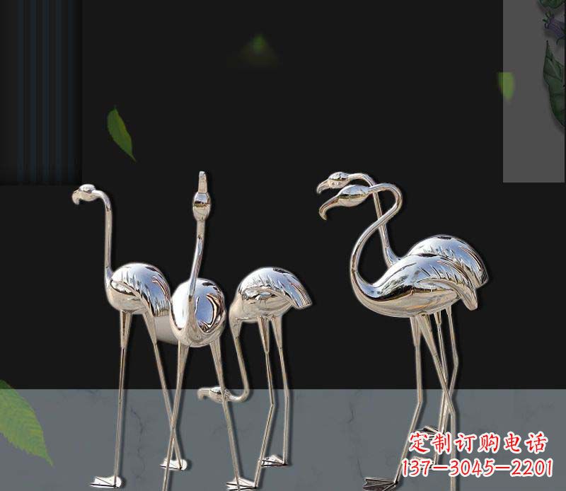 沈阳非凡之美不锈钢火烈鸟雕塑