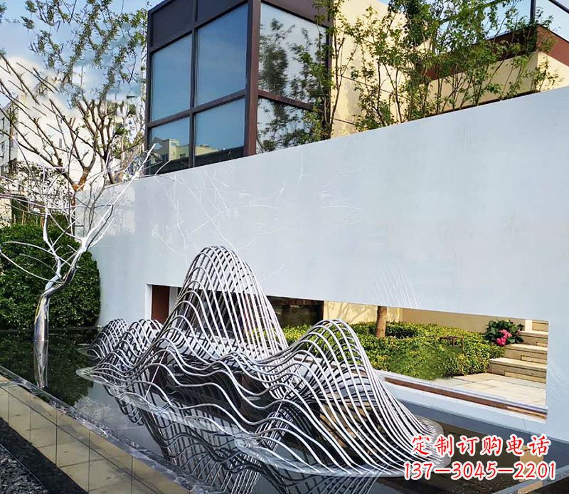 沈阳不锈钢镂空假山雕塑精美外形,细腻工艺
