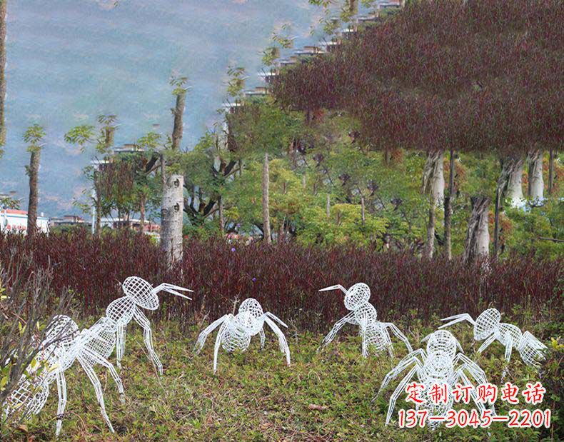 沈阳不锈钢蚂蚁镂空雕塑艺术与自然的完美结合