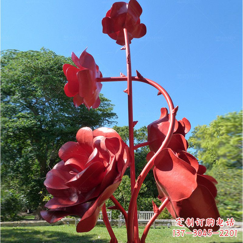 沈阳玫瑰雕塑艺术的精美表达