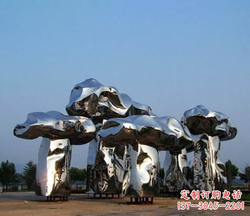 沈阳不锈钢蘑菇雕塑——一次惊艳的艺术之旅
