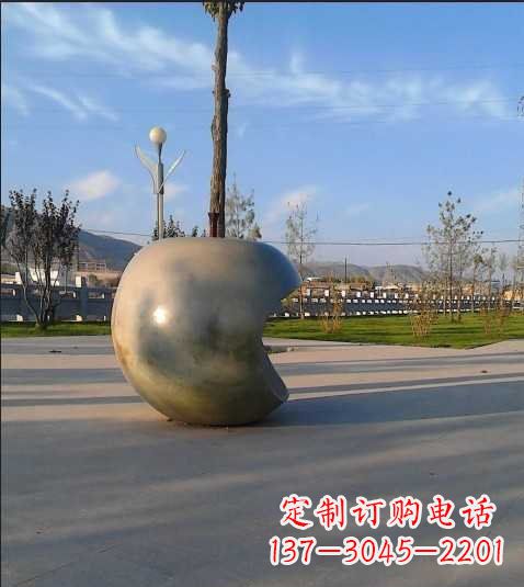 沈阳不锈钢苹果雕塑艺术与现实的完美结合
