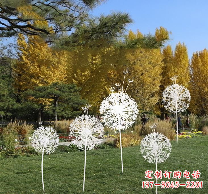 沈阳不锈钢蒲公英景观雕塑艺术与美的完美结合