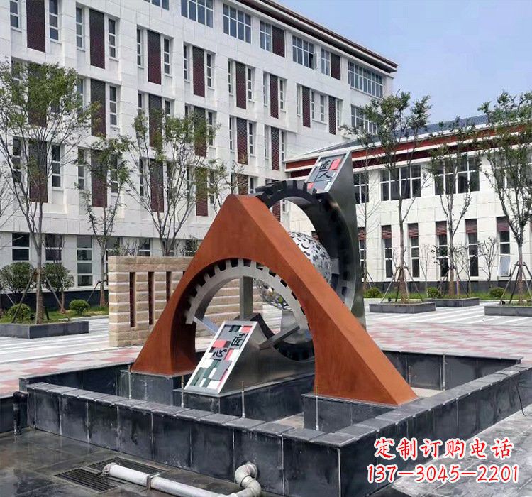 沈阳不锈钢齿轮雕塑精湛工艺展现匠心