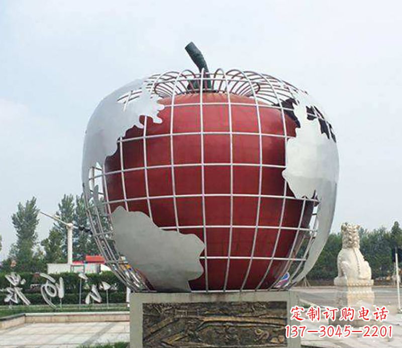 沈阳不锈钢水果雕塑艺术品精美绝伦