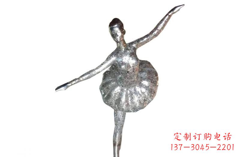 沈阳不锈钢跳芭蕾的女孩雕塑