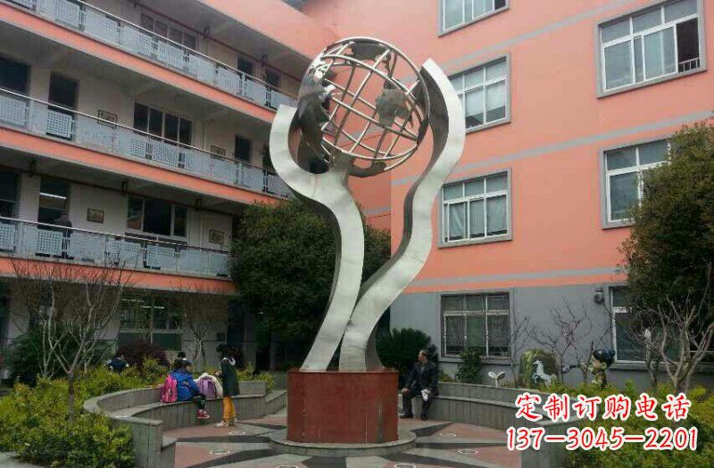 沈阳不锈钢地球雕塑传承世界文化