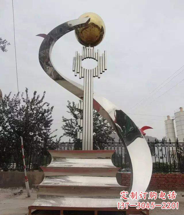 沈阳书籍雕塑重新定义不锈钢校园
