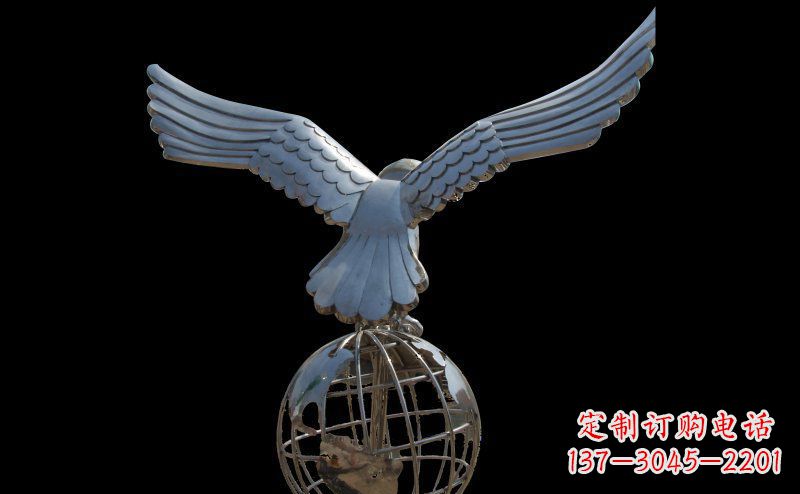 沈阳雄鹰的翱翔——不锈钢雄鹰雕塑