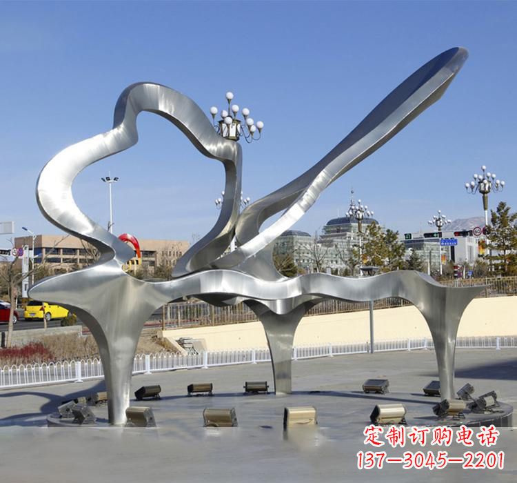 沈阳不锈钢艺术钢琴雕塑展现精致之美