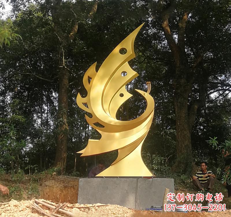 沈阳不锈钢凤凰雕塑——彰显传统文化之美