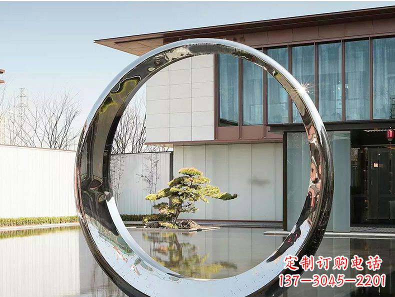 沈阳不锈钢月亮雕塑精美绝伦