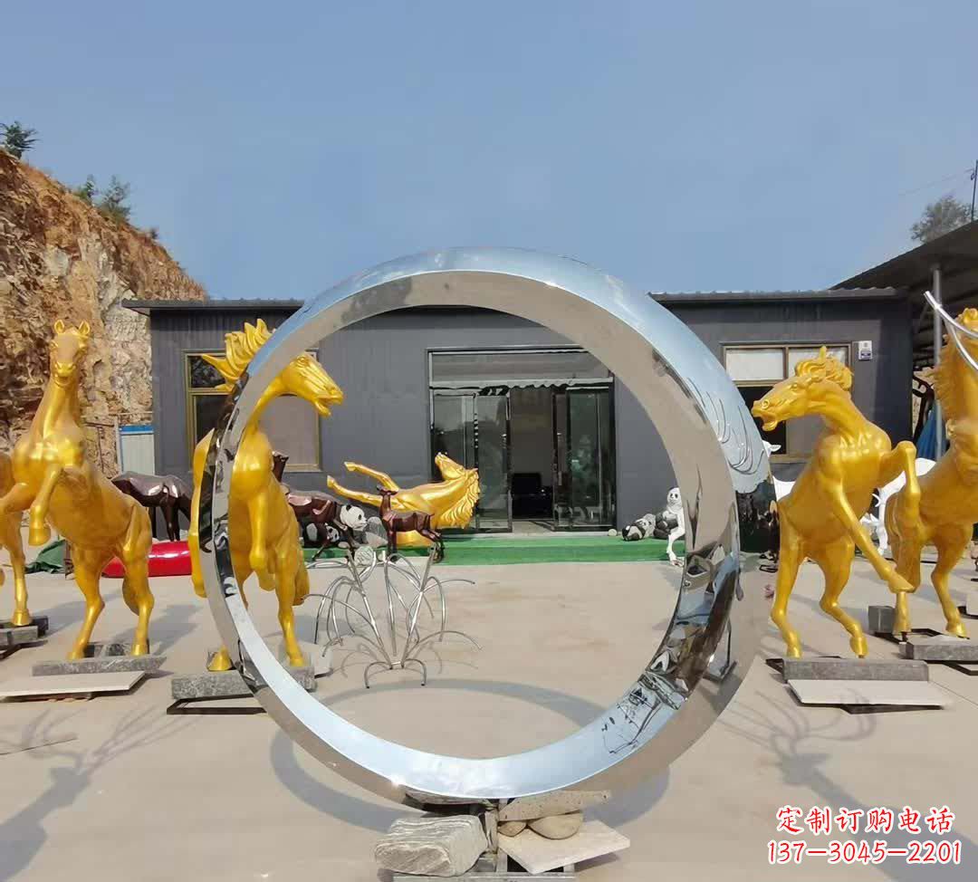 沈阳不锈钢圆环雕塑让景观更加精彩