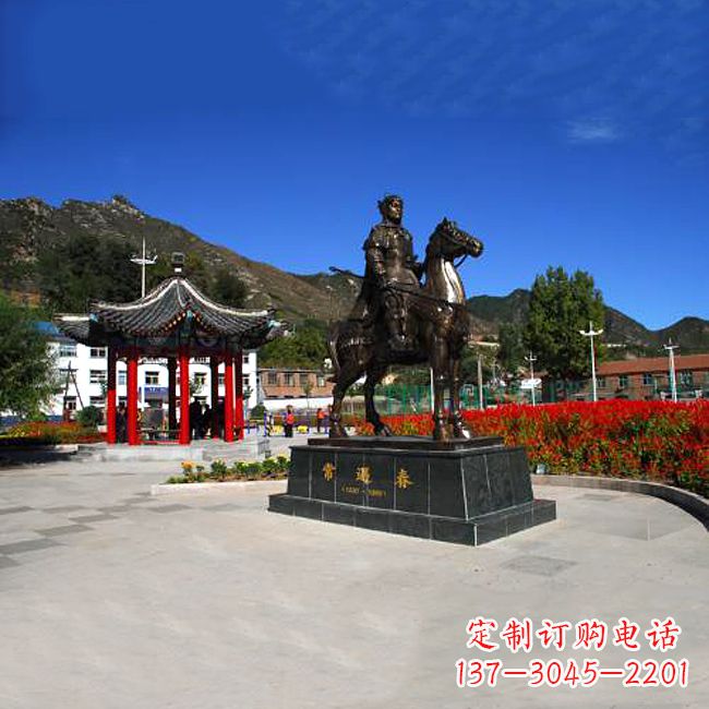 沈阳纪念历史名人的骑马雕塑