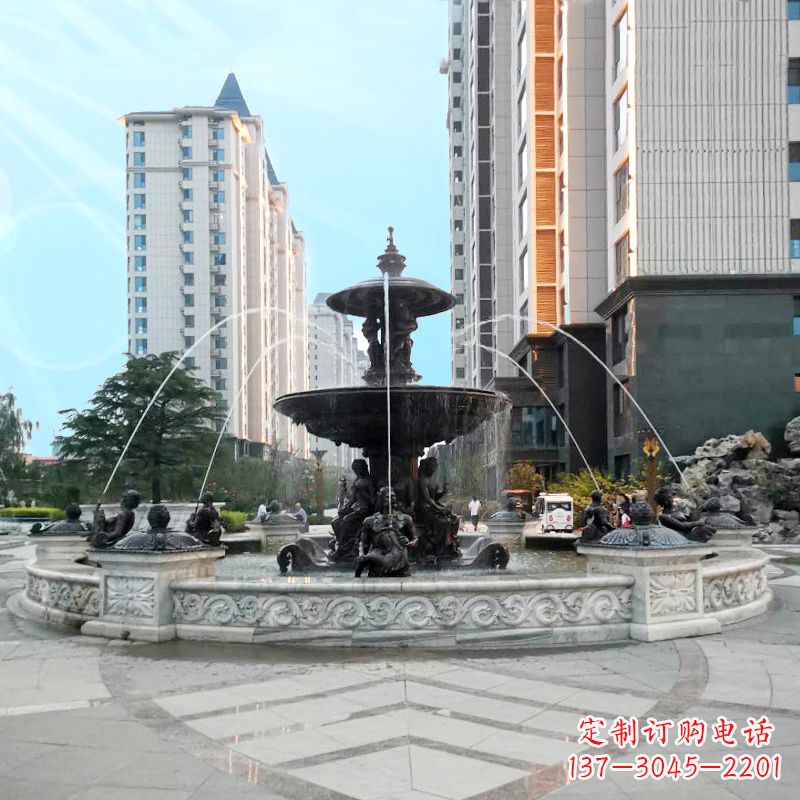 沈阳城市广场欧式水景喷泉雕塑的魅力