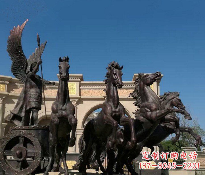 沈阳城市广场战马铜雕摆件 (2)