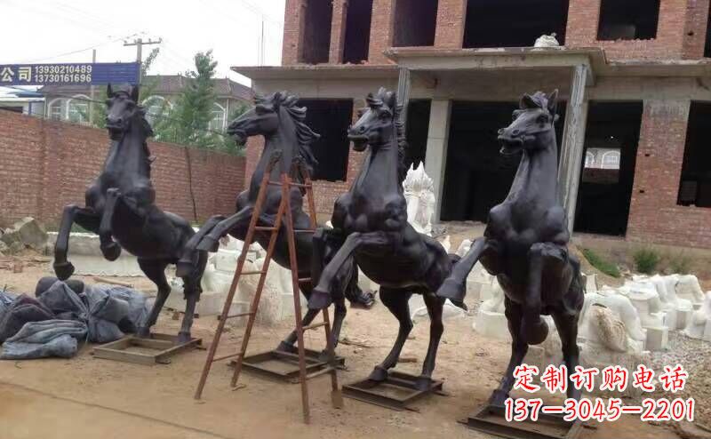 沈阳城市广场战马铜雕摆件 (4)