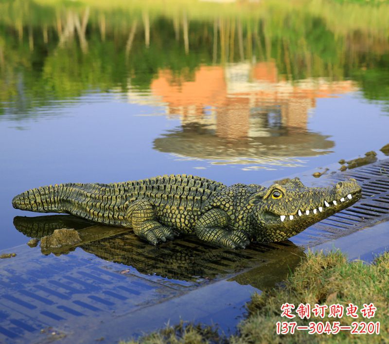 沈阳玻璃钢水池雕塑——池塘水景的精美装饰