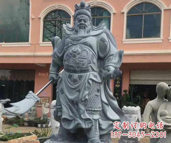沈阳神秘的关公石雕