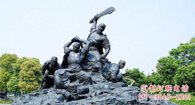 沈阳红军雕塑传承冲锋精神