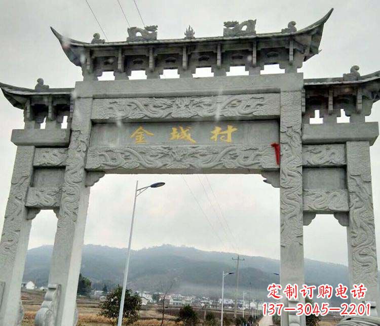 沈阳该牌坊雕塑。