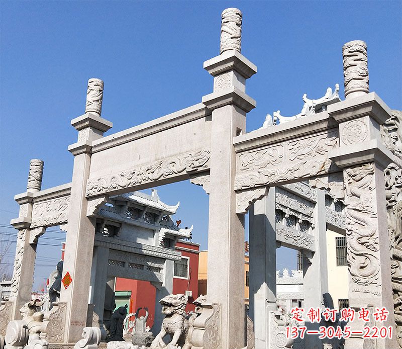 沈阳村庄牌坊石雕——记录着悠久历史的传承