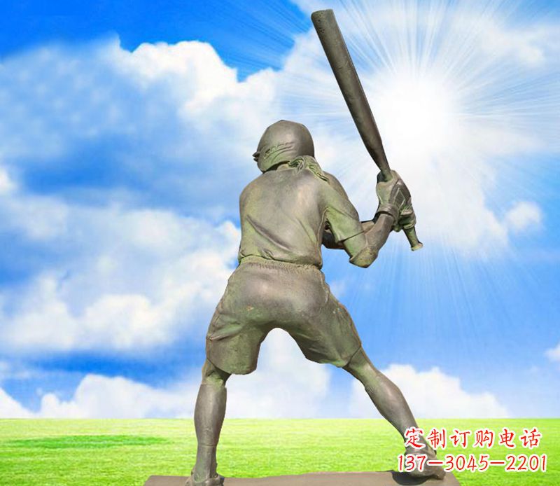 沈阳纪念棒球精美的棒球雕塑