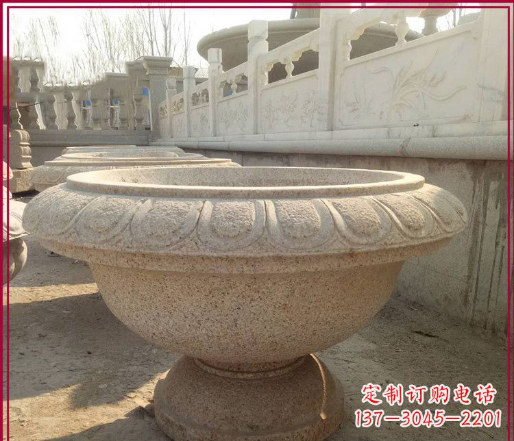 沈阳大理石花盆雕塑
