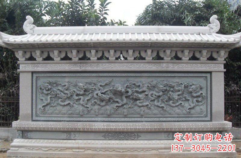 沈阳大理石九龙壁雕塑