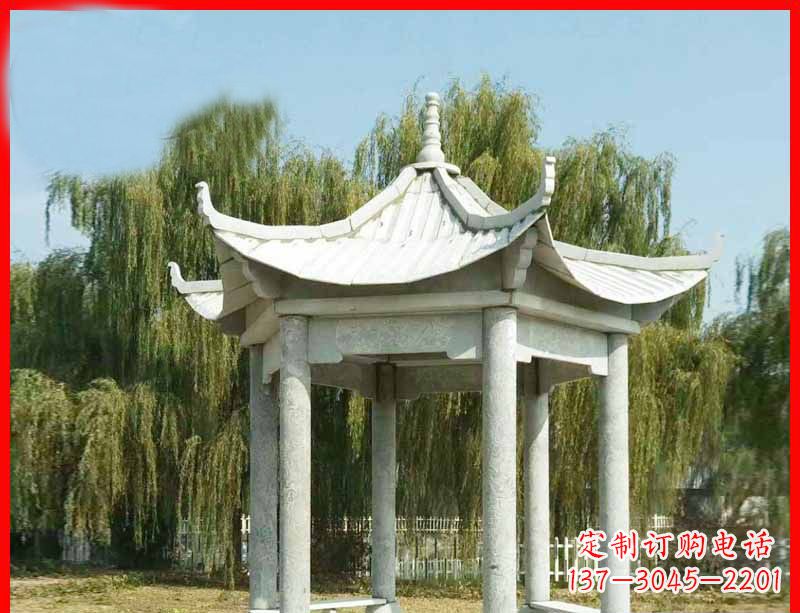沈阳精美大理石凉亭雕塑