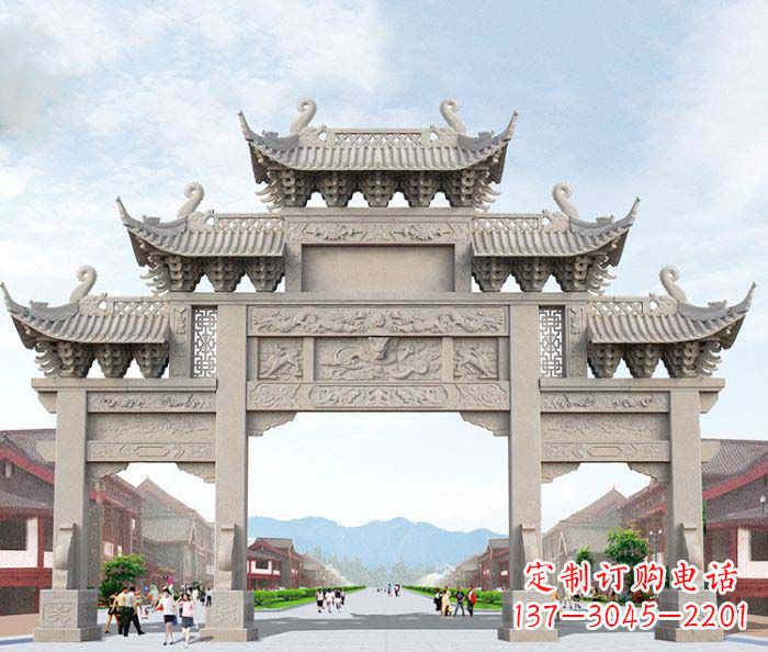沈阳大理石牌坊石雕艺术品