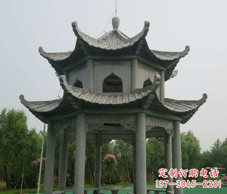 沈阳精美大理石凉亭石雕
