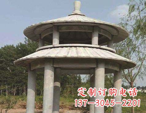 沈阳大理石双层圆顶凉亭石雕