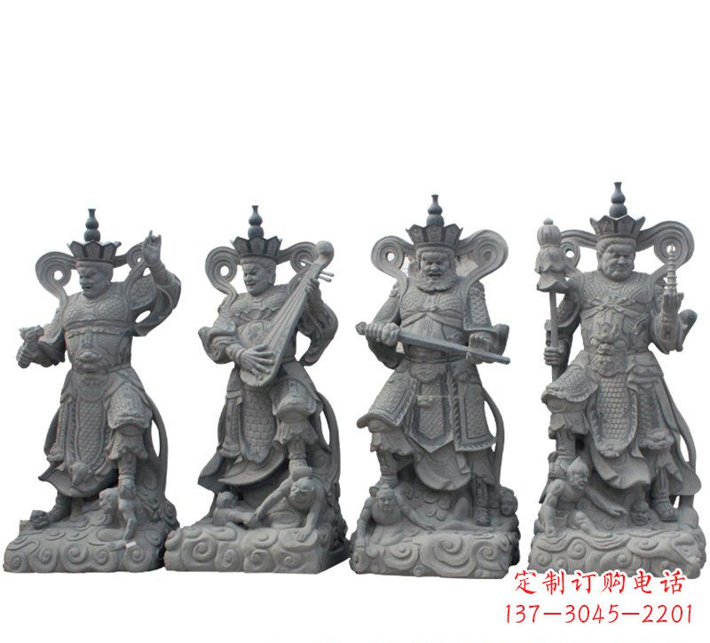 沈阳四大天王大理石雕塑