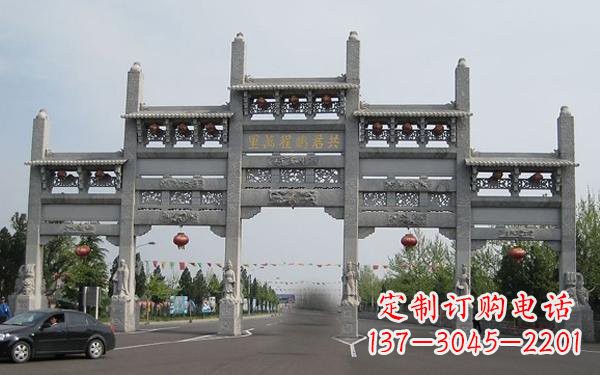 沈阳精美大理石牌坊雕塑