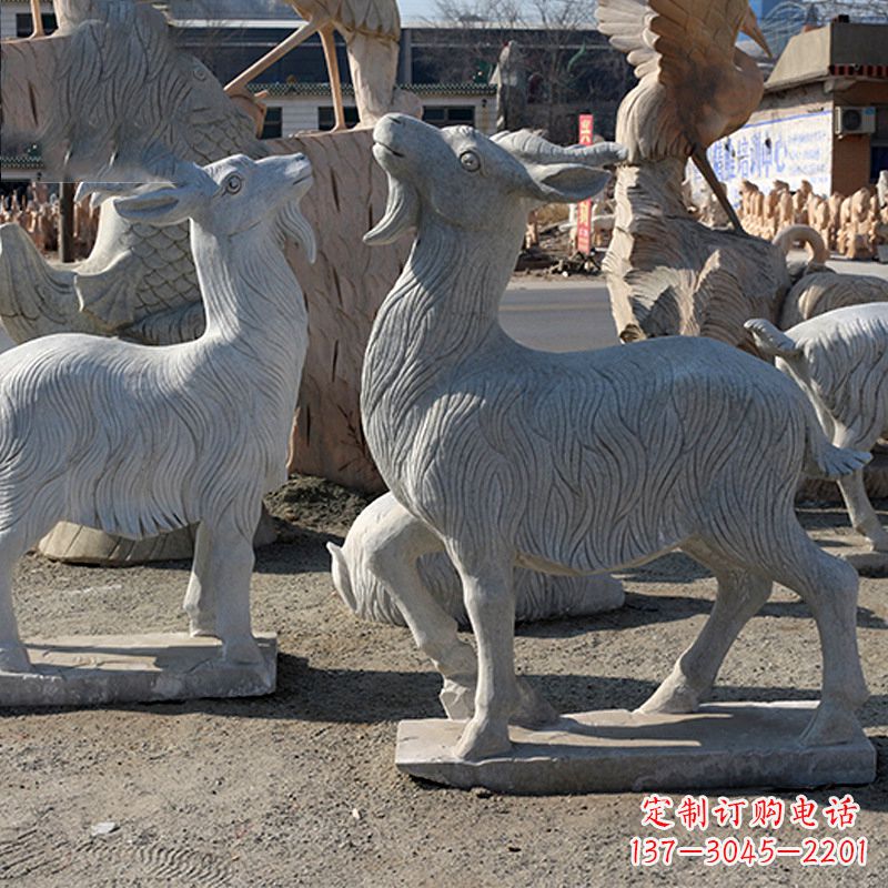沈阳大理石精美羊雕塑