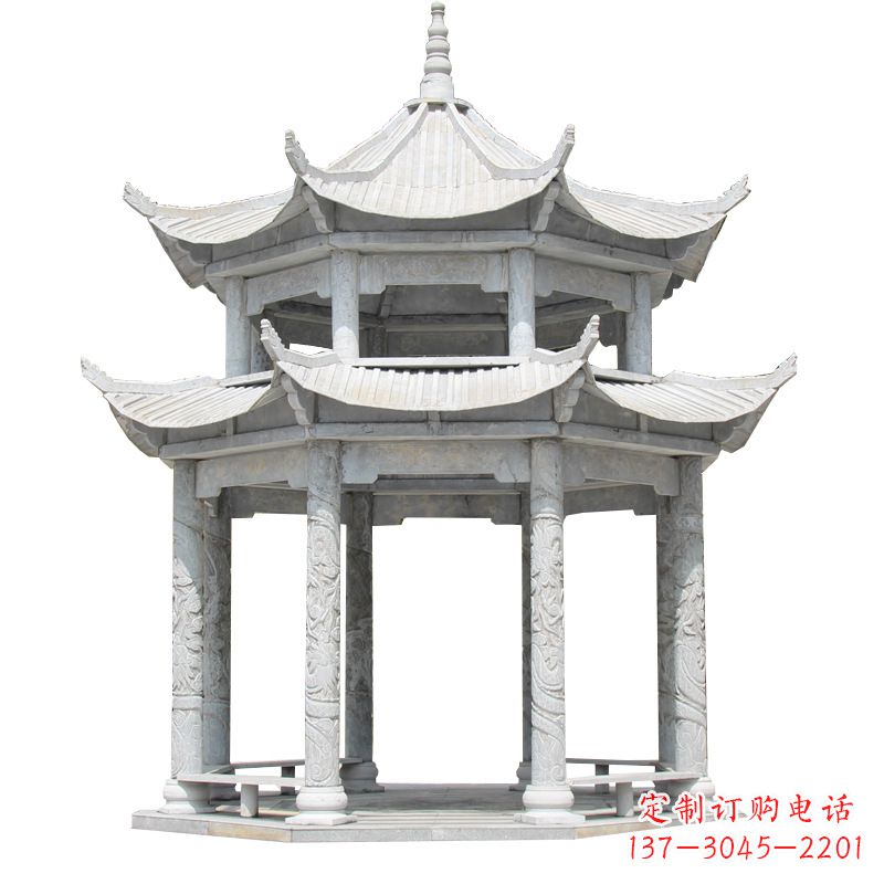 沈阳大理石古建凉亭雕塑