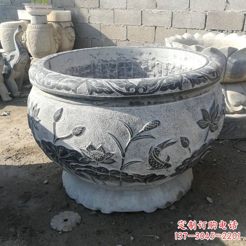 沈阳大理石水缸雕塑
