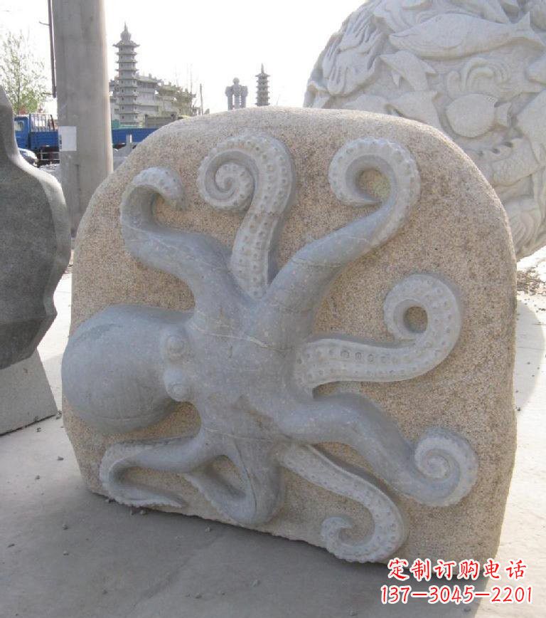 沈阳精美大理石章鱼雕塑